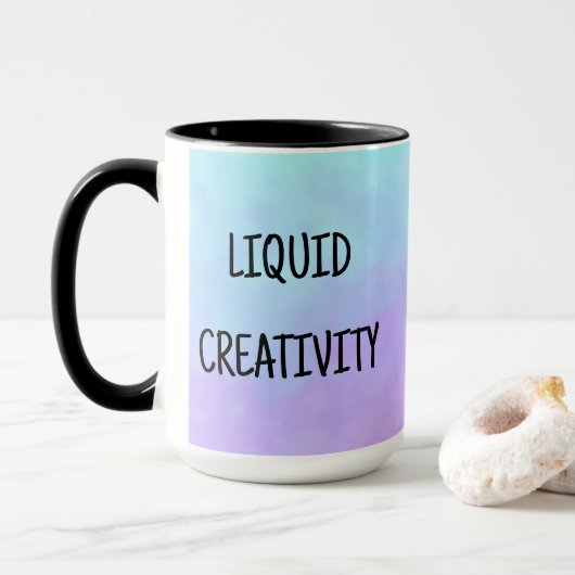 Tasse 'Liquid Creativity' (Mit Donut)