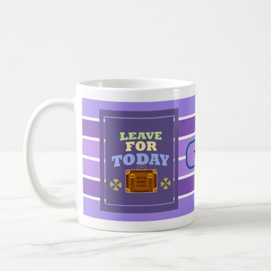 Tasse 'Live for Today – Dynamische Linien' (Links)