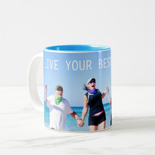 Tasse "Live Your Best Life" (Vorderseite Links)