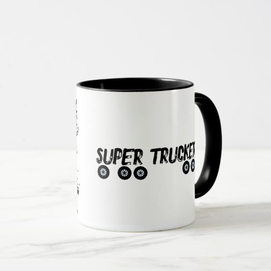 Tasse-LKW, LKW-Geschenk, Räder Tasse (VorderseiteRechts)