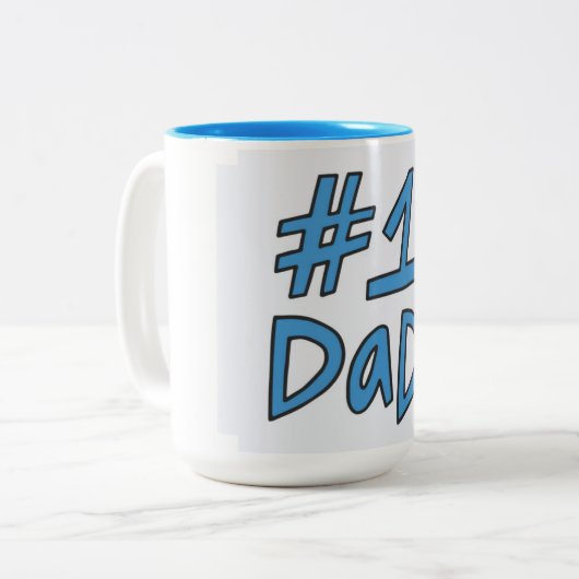 Tasse Logo Nummer 1 Vater (Vorderseite Links)