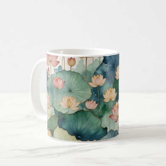 Tasse "Lotus Garden" von DAKimage (Vorderseite Links)