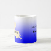 Tasse - Louisiana Staat Karte mit der Stadt (Mittel)