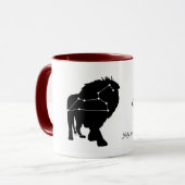 Tasse Löwe-Konstellations-/Tierkreis (Vorderseite Links)