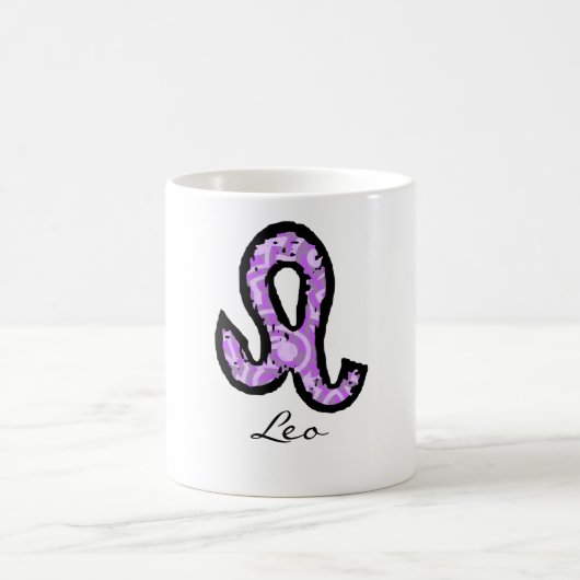 Tasse Löwe-Symbols (Art 1_purple) (Mittel)