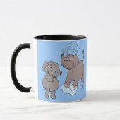 Tasse "lustige Elefanten " (Links)