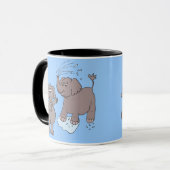 Tasse "lustige Elefanten " (Vorderseite Links)