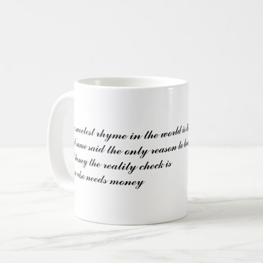 Tasse lustige Zitate (Vorderseite Links)
