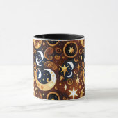 Tasse – Luxus Golden Ochre Celestial Moon (Zentrum)