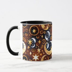 Tasse – Luxus Golden Ochre Celestial Moon
