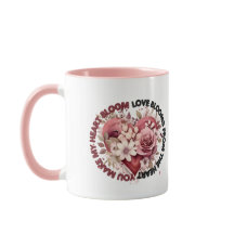 Tasse "Mache mein Herz blühen"