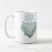 Tasse "Mädchen, das Libellen liebt" (Links)