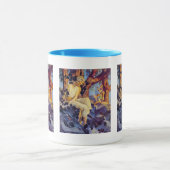 Tasse: Mädchen mit Elfen - von Maxfield Parrish Tasse (Zentrum)
