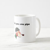 Tasse Magritte ceci n'est pas une pipe (VorderseiteRechts)