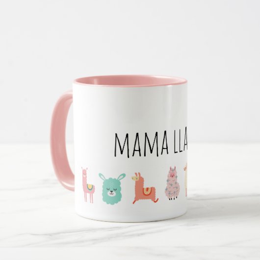 Tasse Mama Llama (Vorderseite Links)