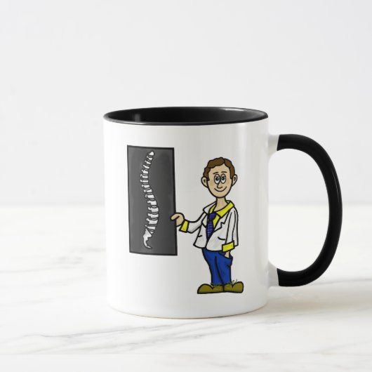 Tasse männlicher Chiropraktoren oder Spinalchirurg (Rechts)