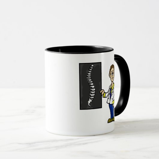 Tasse männlicher Chiropraktoren oder Spinalchirurg (VorderseiteRechts)