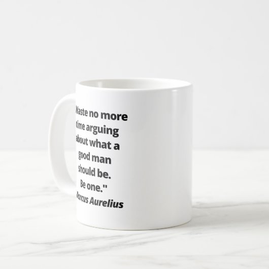 Tasse Marcus Aurelius (Vorderseite Links)