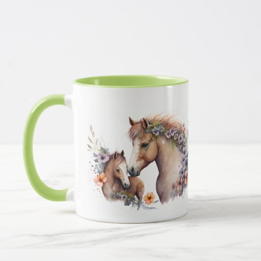 Tasse Mare und Yearling (Links)