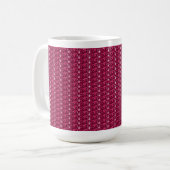 Tasse Maroon Glitzer (Vorderseite Links)