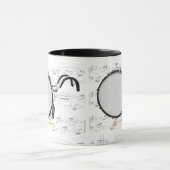 Tasse - marschierende große Trommel mit Blattmusik (Zentrum)
