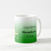 Tasse - Massachusetts Staat Karte mit Stadt (VorderseiteRechts)