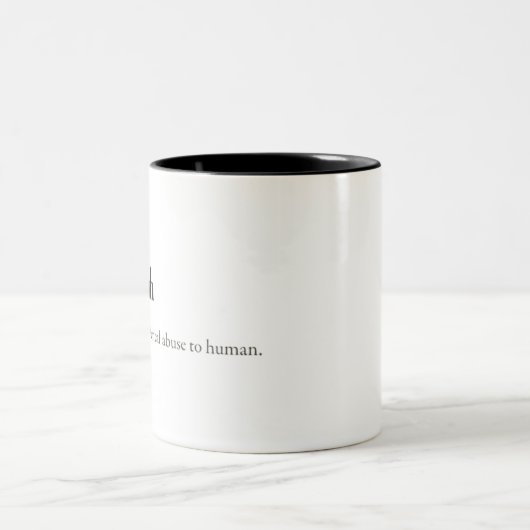 Tasse-Mathematik lustig Zweifarbige Tasse (Mittel)