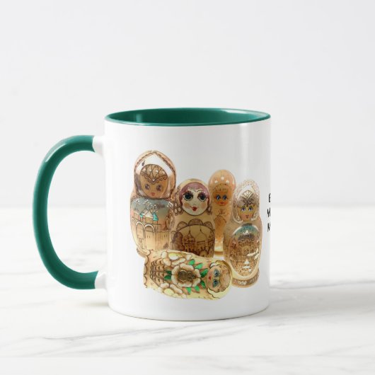 Tasse Matrjoschka, Matryoshka, Babuschka, (Links)