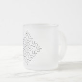 Tasse MATTIERT GLASS ART STYLE DESIGN (VorderseiteRechts)