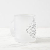 Tasse MATTIERT GLASS ART STYLE DESIGN (Vorderseite Links)