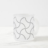 Tasse MATTIERT GLASS ART STYLE DESIGN (VorderseiteRechts)