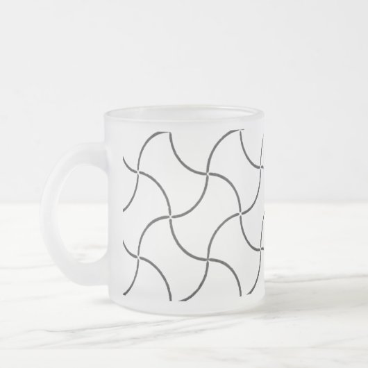 Tasse MATTIERT GLASS ART STYLE DESIGN (Links)