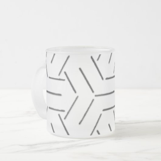 TASSE MATTIERT GLASS ART STYLE DESIGN (Vorderseite Links)