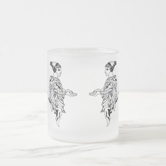 Tasse Mattiert Glass Tasse : Altgriechische Statue (Mittel)