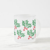 Tasse: mattierte Tasse aus Weihnachtsglas (VorderseiteRechts)