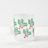Tasse: mattierte Tasse aus Weihnachtsglas (Vorderseite Links)