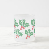 Tasse: mattierte Tasse aus Weihnachtsglas (Mittel)