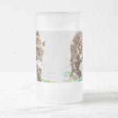 Tasse mattierter Glasbierbär/Grizzlybär (Mittel)