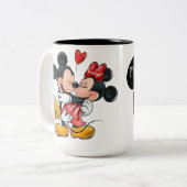 Tasse-Maus-Liebe Zweifarbige Tasse (Vorderseite Links)