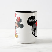 Tasse-Maus-Liebe Zweifarbige Tasse (Mittel)
