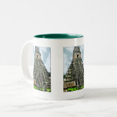 Tasse: Maya-Tempel in Tikal, Guatemala Zweifarbige Tasse (Vorderseite Links)