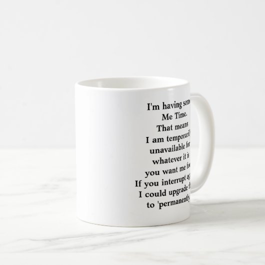 Tasse "Me Time" (VorderseiteRechts)