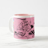 TASSE: "Meerjungfrau " Zweifarbige Tasse (Vorderseite Links)