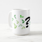 Tasse - Mehrere grüne Fragezeichen (rev) (Vorderseite Links)