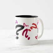 Tasse - Mehrere rote Fragezeichen (VorderseiteRechts)