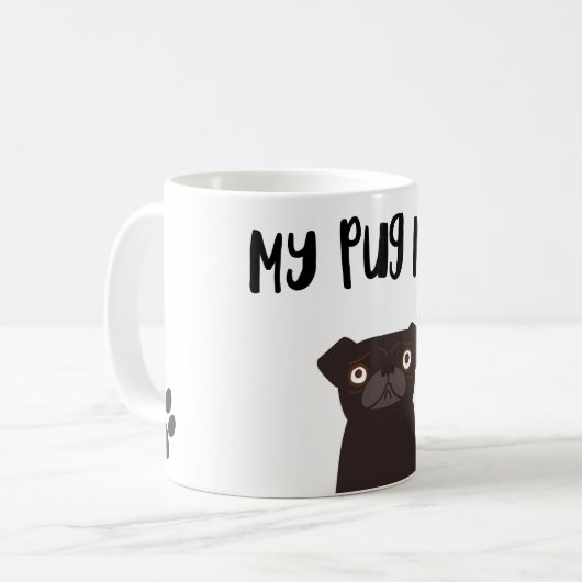 Tasse meines Mops (Vorderseite Links)