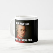 Tasse: "Meme" - Mozart Hashtags Kaffeetasse (Vorderseite Links)
