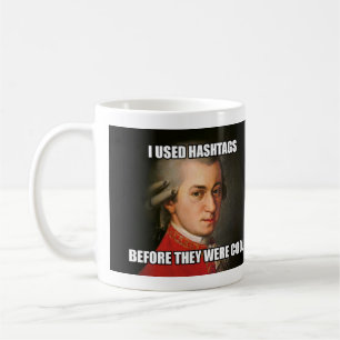 Tasse: "Meme" - Mozart Hashtags Kaffeetasse