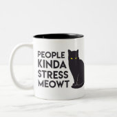 Tasse "Menschen machen Stress aus" (Links)