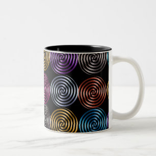 Tasse metallischer Wirbel
